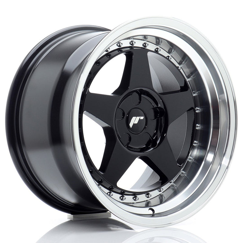 felger-Japan-Racing-JR6-Gloss-Black-w/Machined-Lip-17x10-BLANK-0-20-72.6mm