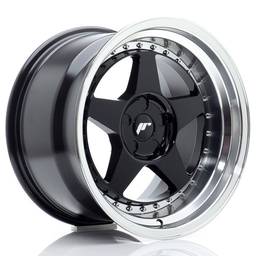 felger-Japan-Racing-JR6-Gloss-Black-w/Machined-Lip-17x10-BLANK-0-20-72.6mm