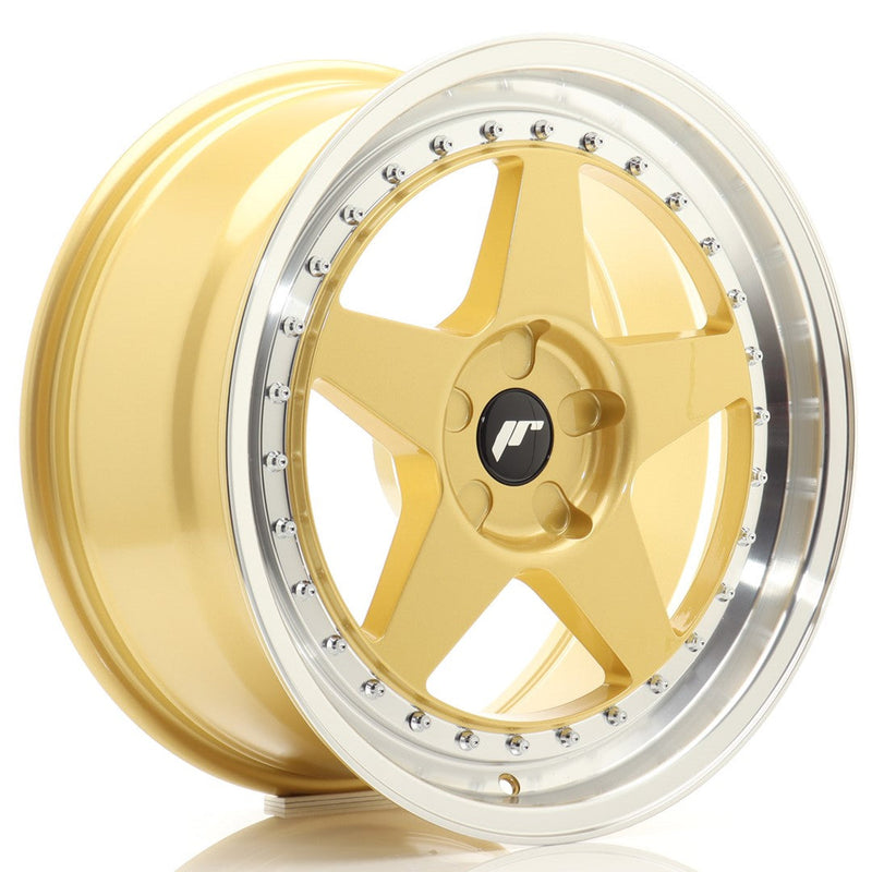 felger-Japan-Racing-JR6-Gold-w/Machined-Lip-18x8.5-BLANK-20-40-72.6mm