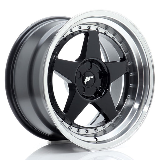 felger-Japan-Racing-JR6-Gloss-Black-w/Machined-Lip-18x10-BLANK-0-25-72.6mm