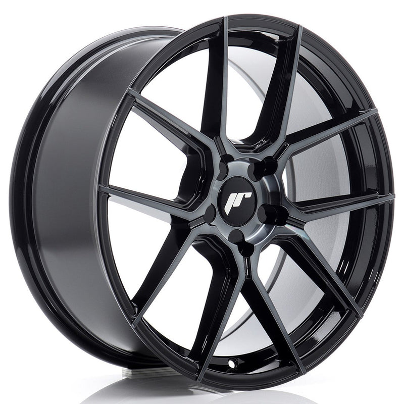 felger-Japan-Racing-JR30-Black-Machined-w/Tinted-Face-18x8-BLANK-20-40-72.6mm
