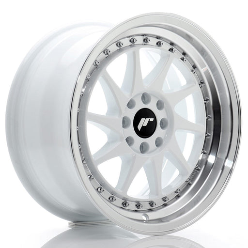 felger-Japan-Racing-JR26-White-w/Machined-Lip-16x8-4x100/4x108-et-25-67.1mm