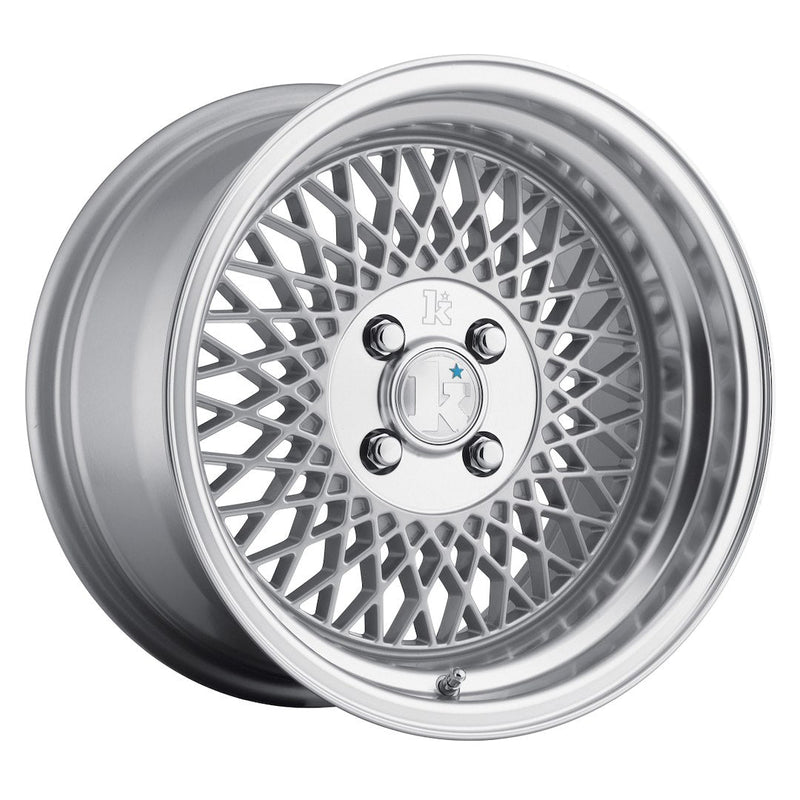 Klutch SL1 Silver w/Machined Lip - 15x8.5 | 4x100 | +17 | 67.1mm