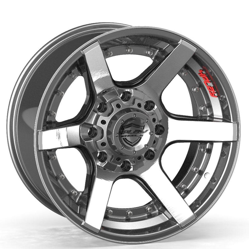 4PLAY-4P60-Brushed-Gunmetal-Gunmetal-22x12-124.1-wheels-rims-felger-FelgGiganten