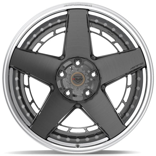 4PLAY-4PF5-Brushed-with-Tinted-Clear-Center-and-Polished-Barrel-Gunmetal-22x10-110-wheels-rims-felger-FelgGiganten
