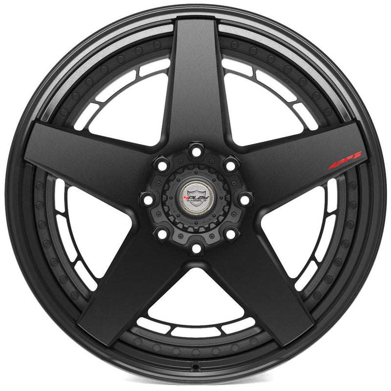 4PLAY-4PF5-Matte-Black-Center-and-Gloss-Black-Barrel-Black-24x14-124.9-wheels-rims-felger-FelgGiganten