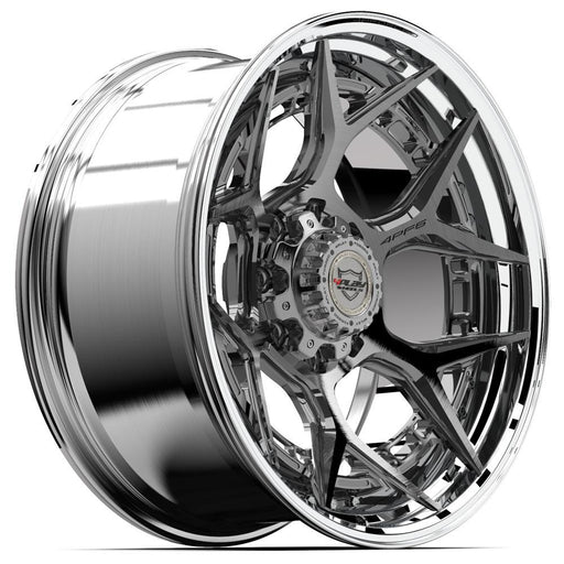 4PLAY-4PF6-Brushed-with-Tinted-Clear-Center-and-Polished-Barrel-Gunmetal-22x10-124.9-wheels-rims-felger-FelgGiganten