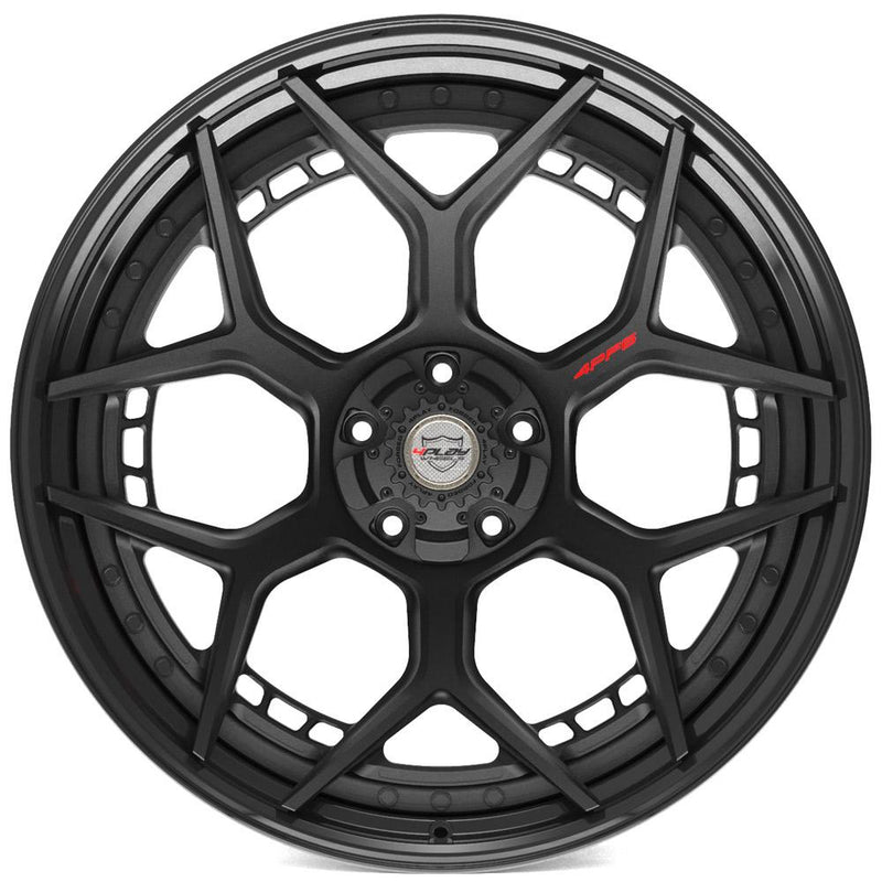 4PLAY-4PF6-Matte-Black-Center-and-Gloss-Black-Barrel-Black-24x14-87-wheels-rims-felger-FelgGiganten