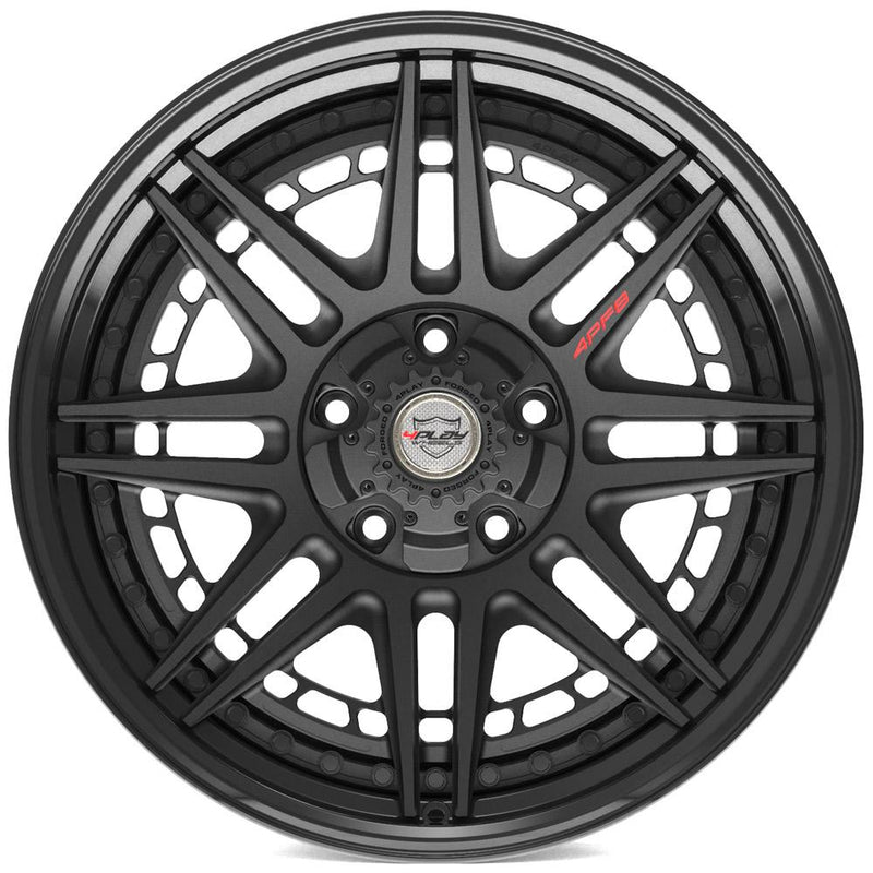 4PLAY-4PF8-Matte-Black-Center-and-Gloss-Black-Barrel-Black-20x9-87-wheels-rims-felger-FelgGiganten