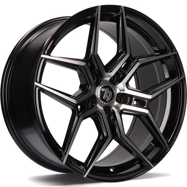 79Wheels-SV-B-Black-Front-Polished-Black-18x8-72.6-wheels-rims-felger-FelgGiganten