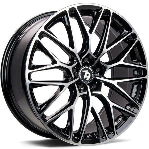 79Wheels-SV-P-Black-Front-Polished-Black-19x8.5-72.6-wheels-rims-felger-FelgGiganten