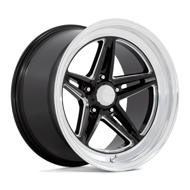 Felger-American-Racing-Vintage-GROOVE-Gloss-Black-Milled-With-Diamond-Cut-Lip-18x8-5x114.3-et0-72.56