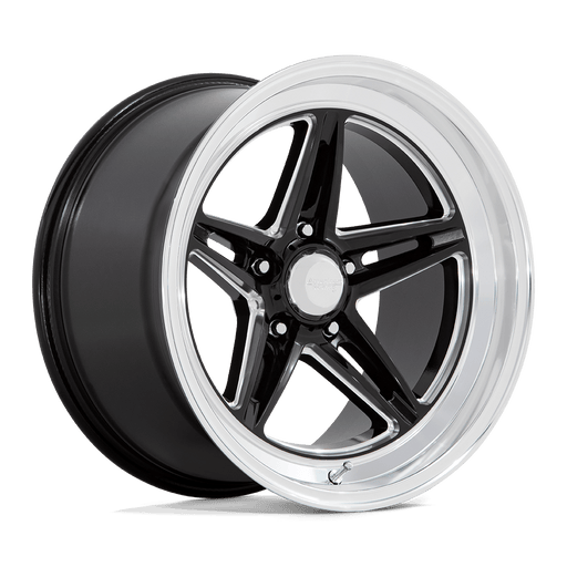 Felger-American-Racing-Vintage-GROOVE-Gloss-Black-Milled-With-Diamond-Cut-Lip-18x8-5x114.3-et0-72.56