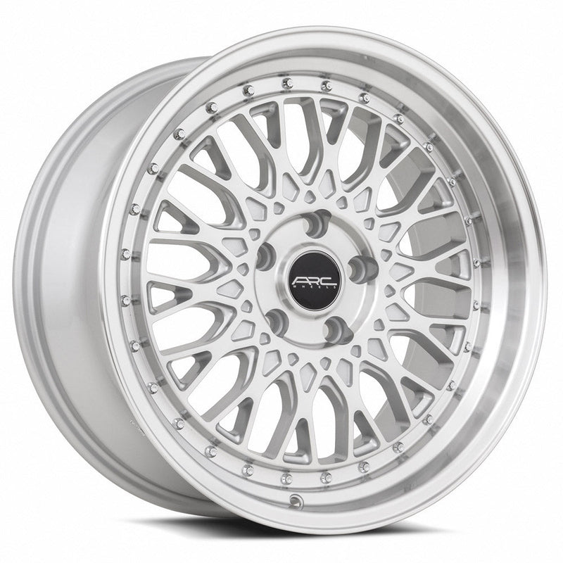 ARC-AR1-Silver-Machine-Face-Lip-Chrome-Rivet-Silver-17x8.5-73.1-wheels-rims-felger-FelgGiganten