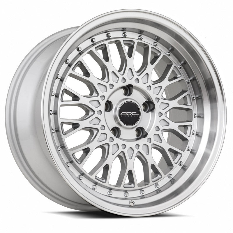 ARC-AR1-Silver-Machine-Face-Lip-Chrome-Rivet-Silver-18x9.5-73.1-wheels-rims-felger-FelgGiganten