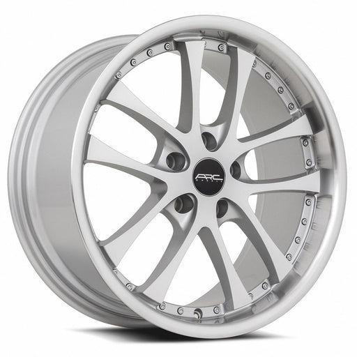 ARC-AR5-Silver-Machine-Face-Lip-Chrome-Rivet-Silver-18x8.5-73.1-wheels-rims-felger-FelgGiganten