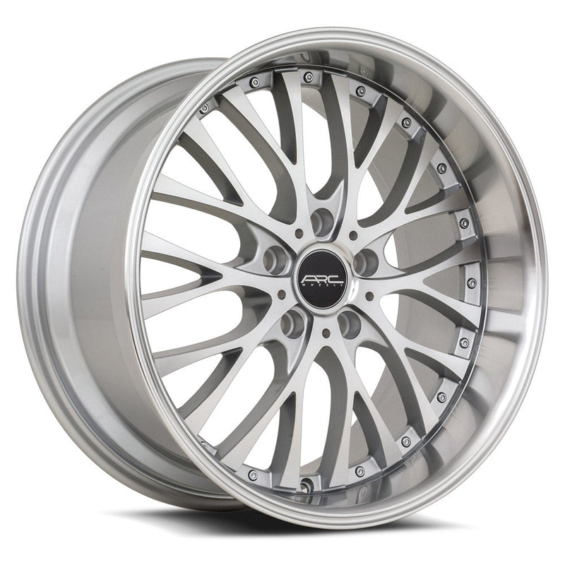 ARC-AR6-Silver-Machine-Face-Lip-Chrome-Rivet-Silver-18x9-73.1-wheels-rims-felger-FelgGiganten