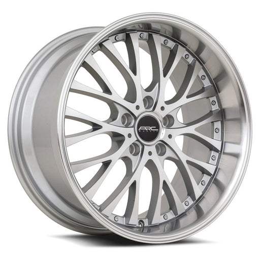 ARC-AR6-Silver-Machine-Face-Lip-Chrome-Rivet-Silver-18x9-73.1-wheels-rims-felger-FelgGiganten