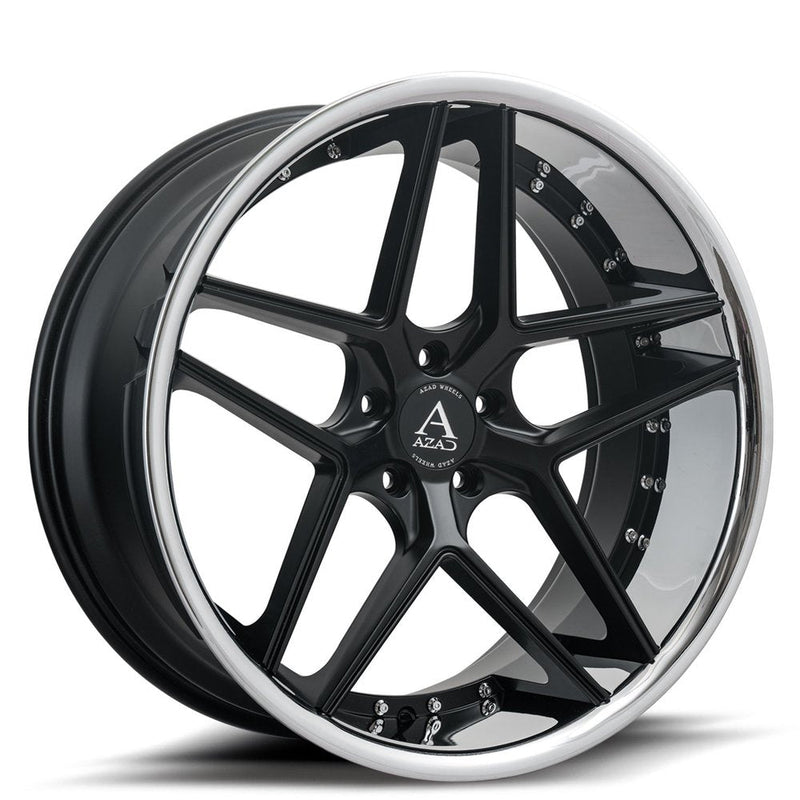 Azad-AZ1029-Gloss-Black-w/Chrome-Lip-Black-22x9-66.56-wheels-rims-felger-FelgGiganten