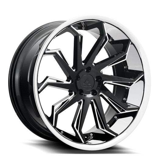 Azad-AZ1101-Gloss-Black-w/-Chrome-Lip-Black-20x9-66.56-wheels-rims-felger-FelgGiganten