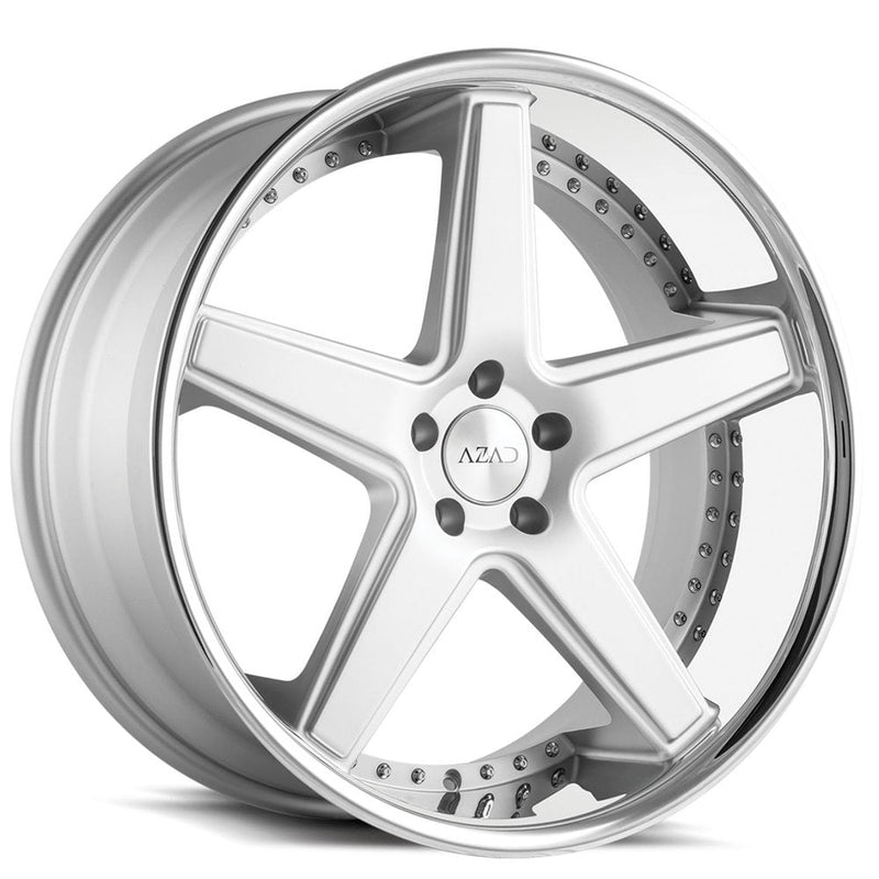 Azad-AZ008-Semi-Matte-Silver-W/Chorme-Lip-Silver-20x10-66.56-wheels-rims-felger-FelgGiganten
