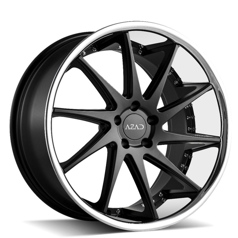 Azad-AZ23-Semi-Matte-Black-w/-Chrome-Black-22x9-72.56-wheels-rims-felger-FelgGiganten
