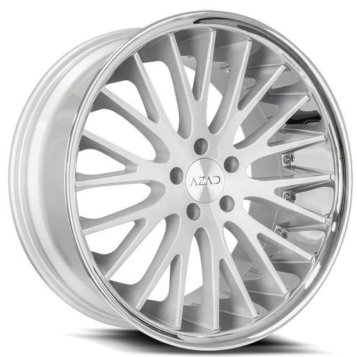 Azad-AZ33-Brushed-Silver-w/-Chrome-Lip-Silver-22x9-72.56-wheels-rims-felger-FelgGiganten