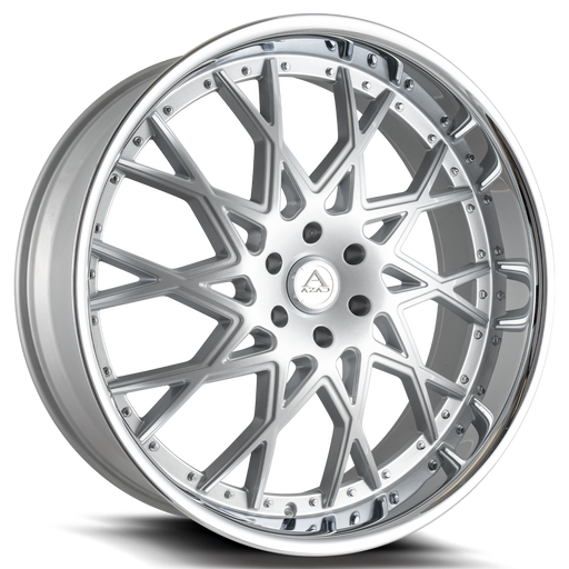 Azad-AZ822-Brushed-Silver-w/-Chrome-Lip-Silver-22x9.5-72.56-wheels-rims-felger-FelgGiganten