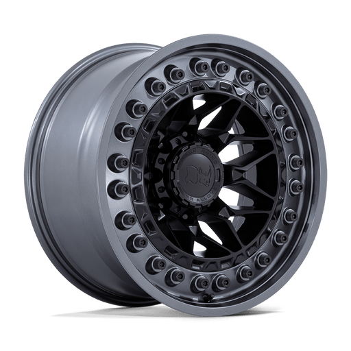 Felger-Black-Rhino-ALPHA-Matte-Black-With-Gunmetal-Lip-18x9-6x139.7-et0-106.1
