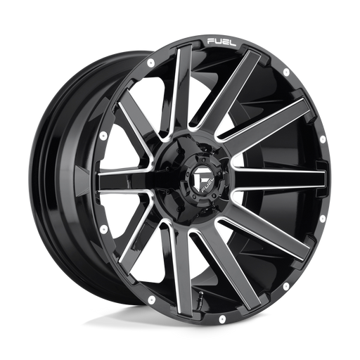 Felger-Fuel-1PC-CONTRA-Gloss-Black-Milled-22x9-6x135/6x139.7-43-106.1