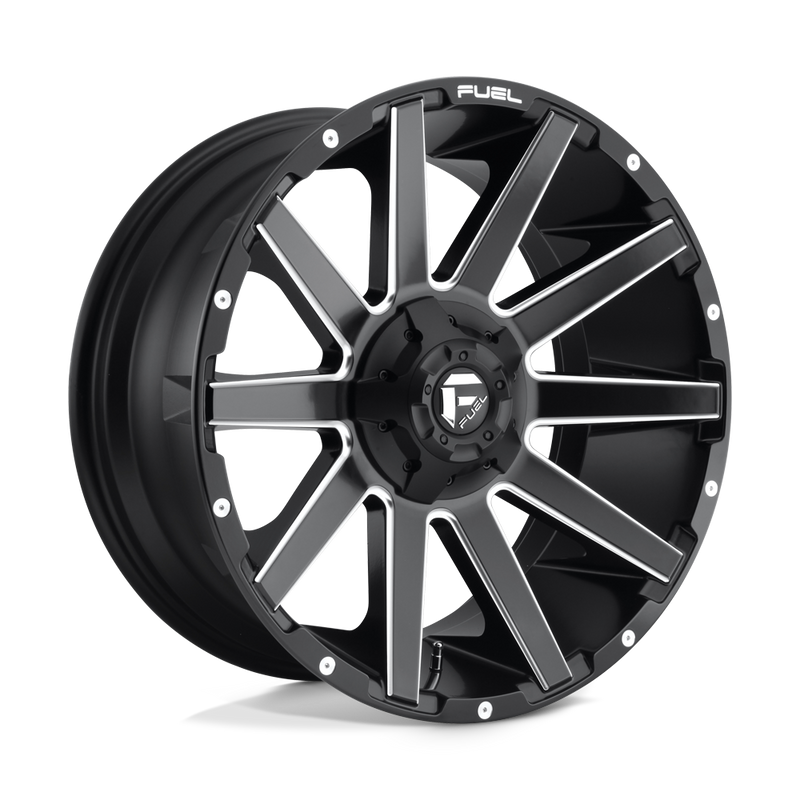 Felger-Fuel-1PC-CONTRA-Matte-Black-Milled-20x9-6x135/6x139.7-et1-106.1