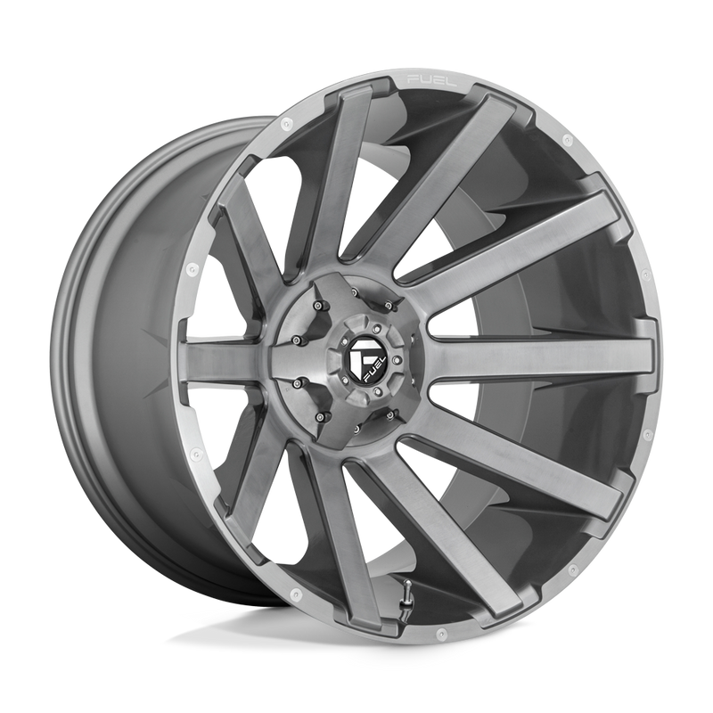 Felger-Fuel-1PC-CONTRA-PLNM-Brushed-Gun-Metal-Tinted-Clear-22x10-6x135/6x139.7-19-106.1