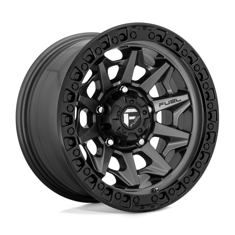 Felger-Fuel-1PC-COVERT-Matte-Gun-Metal-Black-Bead-Ring-17x8.5-5x127-12-71.5