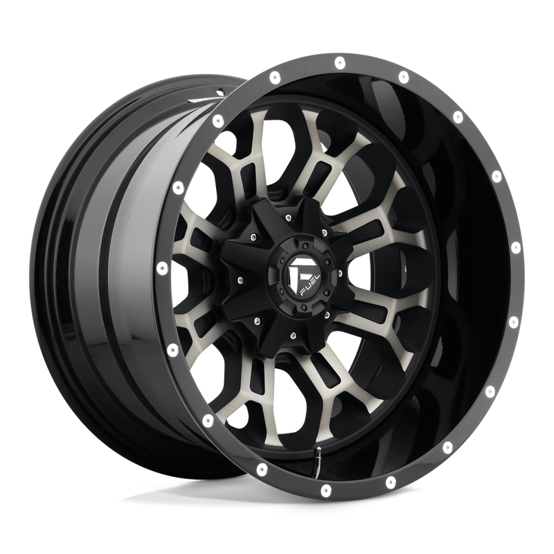 Felger-Fuel-1PC-CRUSH-Gloss-Machined-Double-Dark-Tint-17x10-5x114.3/5x127-et1-78.1