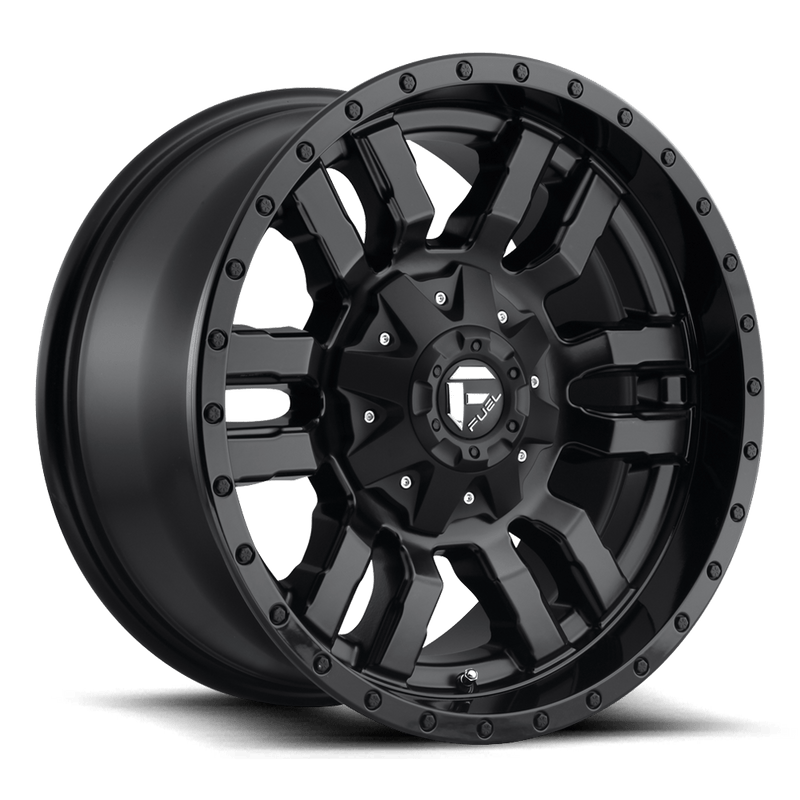 Felger-Fuel-1PC-SLEDGE-Matte-Black-Gloss-Black-Lip-18x8.5-5x110/5x127-et35-72.56