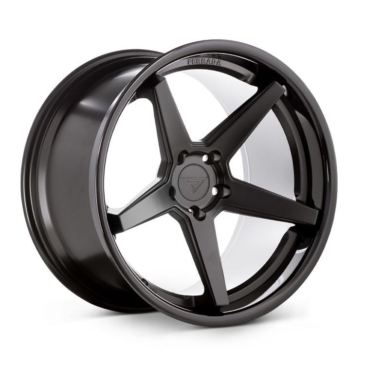 Ferrada-FR3-Matte-Black-/-Gloss-Black-Lip-Black-22x9.5-71.6-wheels-rims-felger-FelgGiganten