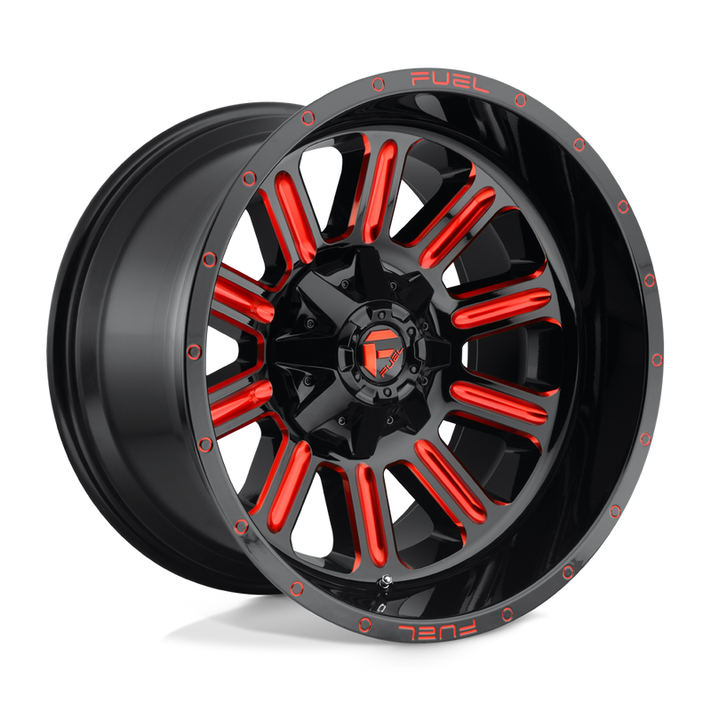 Felger-Fuel-1PC-HARDLINE-Gloss-Black-Red-Tinted-Clear-20x9.5-5x139.7/5x150-18-110.1