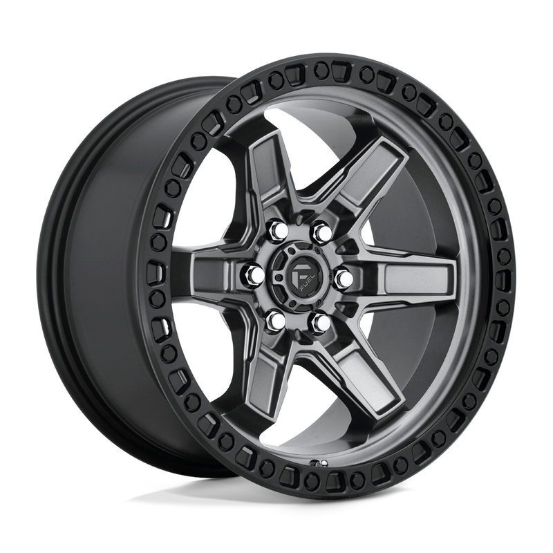 Felger-Fuel-1PC-KICKER-Matte-Gun-Metal-Black-Bead-Ring-17x9-6x114.3-et12-66.06