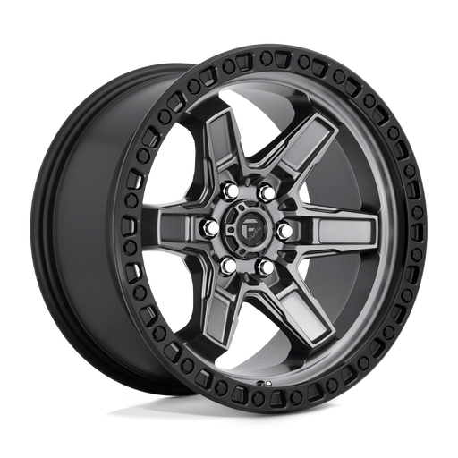 Felger-Fuel-1PC-KICKER-Matte-Gun-Metal-Black-Bead-Ring-17x9-6x114.3-et12-66.06