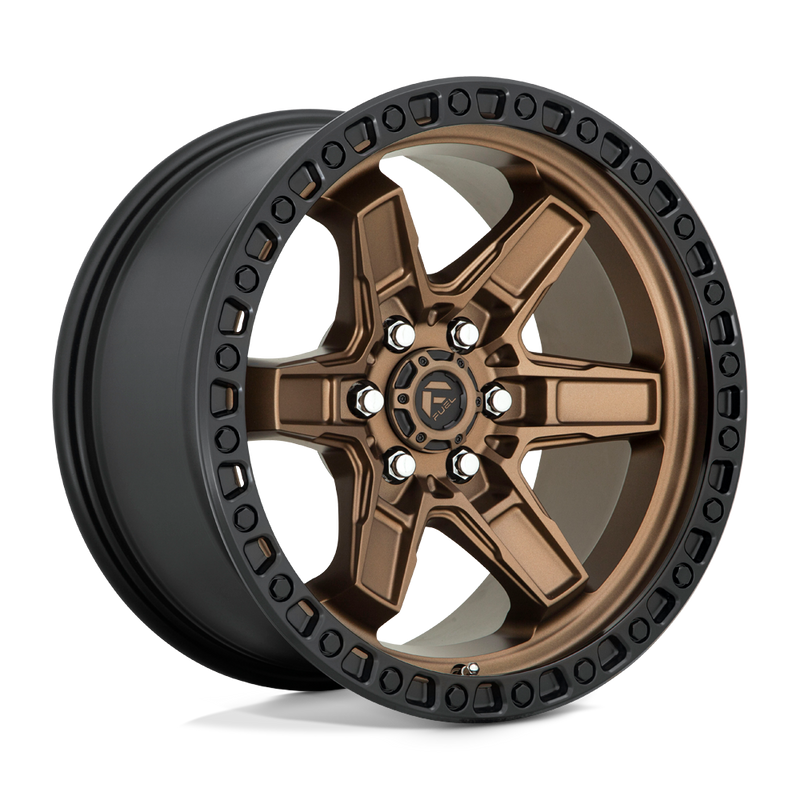 Felger-Fuel-1PC-KICKER-Matte-Bronze-Black-Bead-Ring-17x9-6x114.3-et12-66.06
