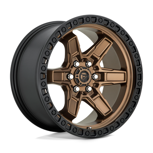 Felger-Fuel-1PC-KICKER-Matte-Bronze-Black-Bead-Ring-17x9-6x114.3-et12-66.06