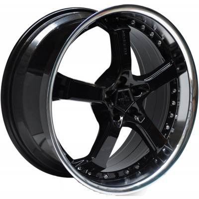 Keskin KT10 Black Lip Polish - 18x8.5 | 5x114.3 | +40 | 72.6mm