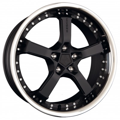Keskin KT10 Matt Black Steel Lip - 19x8.5 | 5x130 | +45 | 71.5mm