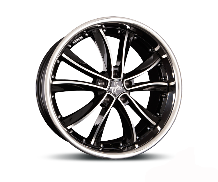 Keskin KT13 Black Front Polish - 18x8 | 5x114.3 | +42 | 72.6mm