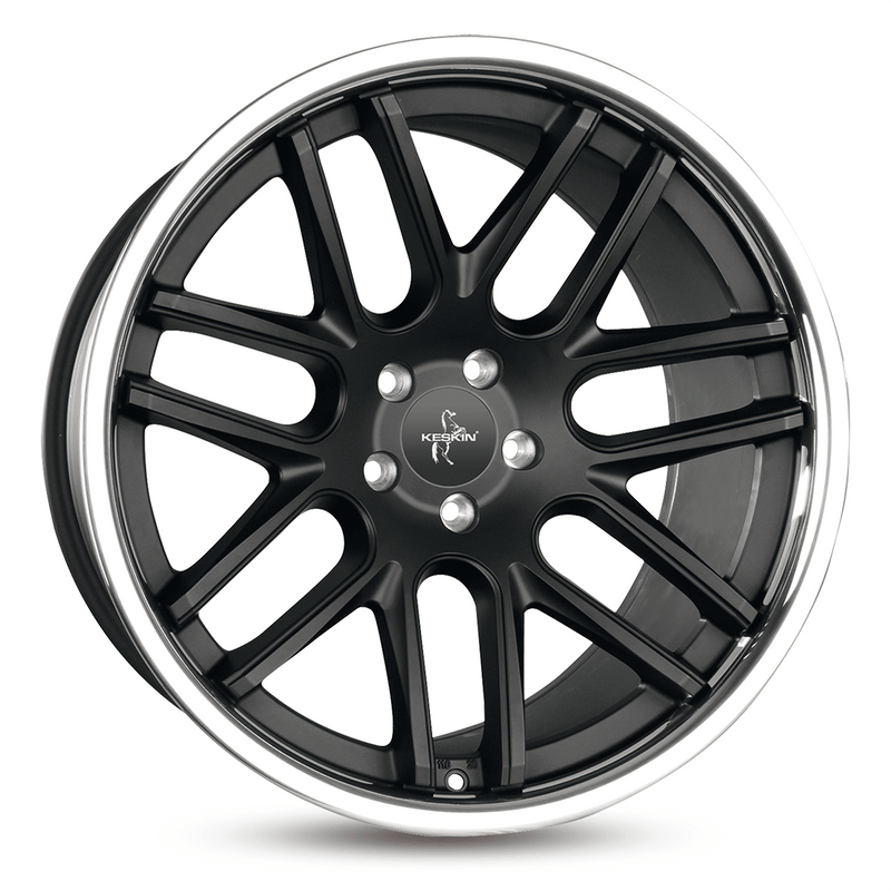 Keskin KT14 Matt Black Steel Lip - 20x8.5 | 5x112 | +43 | 66.6mm