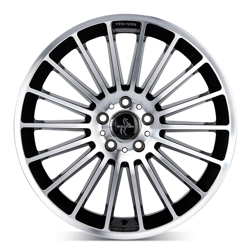 Keskin KT15 Black Front Polish - 20x8.5 | 5x112 | +30 | 66.6mm