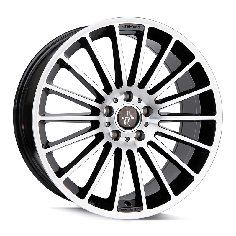 Keskin KT15 Black Front Polish - 20x8.5 | 5x112 | +30 | 66.6mm