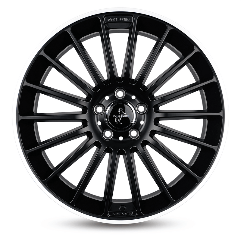 Keskin KT15 Matt Black Lip Polish - 18x8 | 5x112 | +45 | 66.6mm