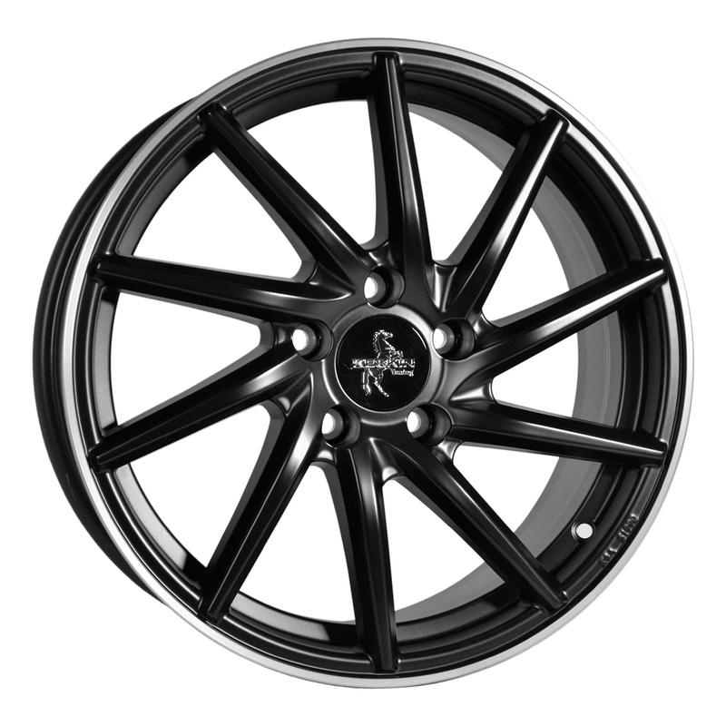 Keskin KT17S Matt Black Lip Polish - 17x7.5 | 5x108 | +47 | 72.6mm