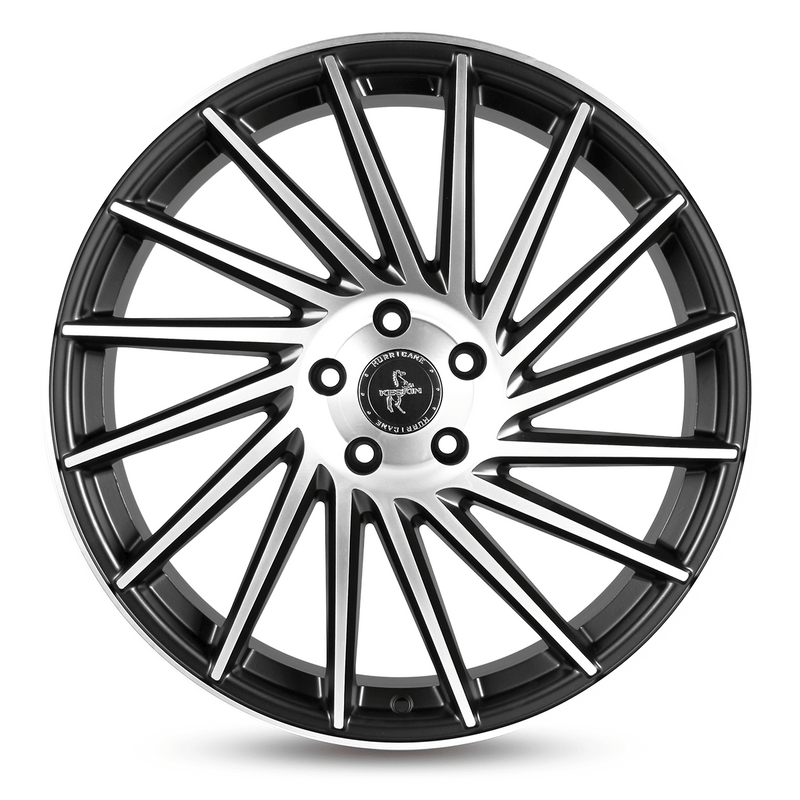 Keskin KT17 Matt Black Front Polish - 19x8.5 | 5x112 | +30 | 72.6mm